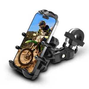 NIBBI Motorcycle Phone Mount Handlebar Cell Phone GPS Holder Vibration Dampener - Picture 1 of 12