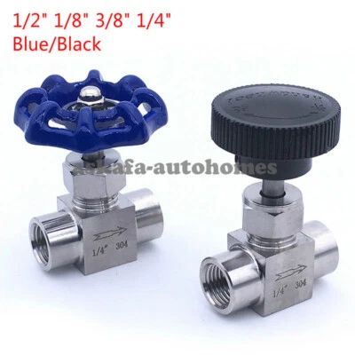 Female thread 1/8 1/4 3/8 1/2 inch stainless steel SS304 Adjustable needle valve - Image 1 of 4