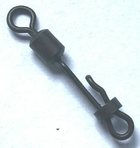 Terminal pesca alla carpa pesca alla carpa taglia UK8 BLOCCO VONGOLE GIREVOLE nero opaco - Foto 1 di 1