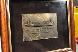 Commemorative Plaque- Levingston Shipbuilding Company-"Pride of Texas"-May 1980 - Picture 1 of 8