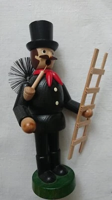 Räuchermännchen Schornsteinfeger Erzgebirge Original 20 Cm - Bild 1 von 2