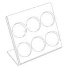 Clear Acrylic Jewelry Gem Jar Bead Holder Organizer Stand Display ~ Holds 6 Jars