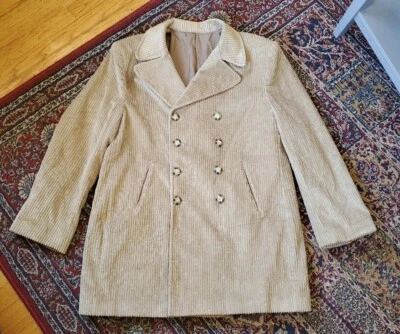 Vintage International Male Brown Tan Wide Wale Corduroy Jacket Coat XL USA - Image 1 of 4