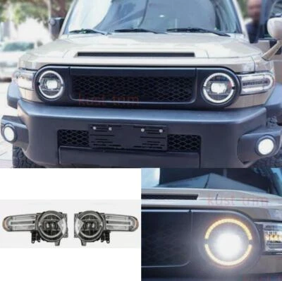 For 2007-14 Toyota FJ Cruiser LED Headlights assembly Double Beam Lens Projector - Image 1 of 4