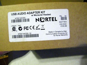 Nortel USB Audio Adapter Kit With GN 2000 Netcom Hands Free Telephone Headset - Picture 1 of 5