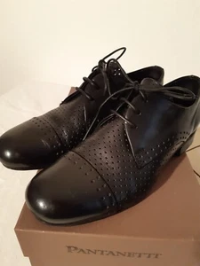 Pantanetti Damen Halbschuhe italienische Lederschuhe schwarz Größe 37,5 **TOP** - Bild 1 von 9