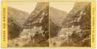 STEREO France, Pyrnes, Les Eaux-Chaudes, vue gnrale, circa 1870 Vintage ster