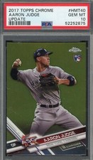 Aaron Judge 2017 Topps Chrome Update Baseball Rookie Card #HMT40 Graded PSA 10