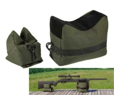 Tactical Shooting Gun Bench Rest Rifle Holder  Front Rear Sand Bag Combo Set - Image 1 of 4