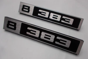 Emblema Custom Billet guardabarros delantero '383' Chevy Chevrolet GMC camioneta 1967-1972 C 10 - Imagen 1 de 4