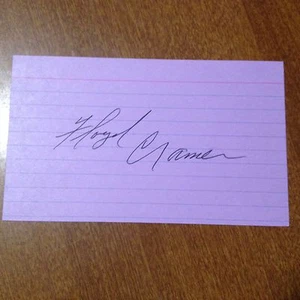 Floyd Cramer 1933-1997 Pianist Autographed 3x5 Index Card Autograph Signed - Picture 1 of 1