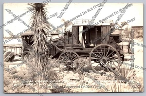 Vintage RPPC Knott’s Berry Place Black Bart Postkutsche Echtfoto Postkarte - Bild 1 von 14