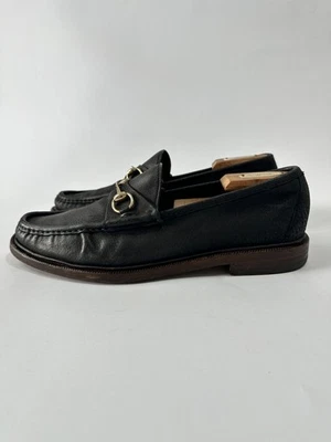 Mocasines Gucci de cuero negro Horsebit sin cordones talla 10,5 UK/11,5 US Foto 1 de 4