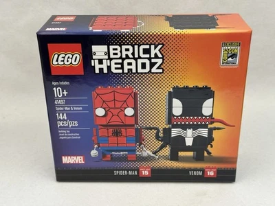 SDCC 2017 LEGO BRICKHEADZ 41497 Spider-Man & Venom Marvel Comics nuevo sellado Foto 1 de 4