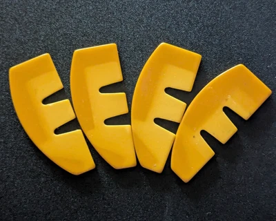 4 VINTAGE MAH JONG MAJONG CATALIN BAKELITE STOPPERS FANCY COLORS RARE - Image 1 of 4