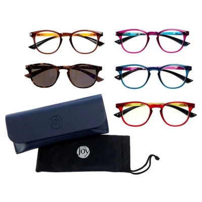 *Juego de gafas para lectores premium de 7 piezas Joy CleanBoss Chic & Smart +2,00 fuerza Foto 1 de 4