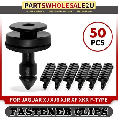 50Pcs 7.2mm Nylon Trim Panel Clips Retainer with Sealer for Jaguar XJ XJ6 XJR XF - Image 1 of 4