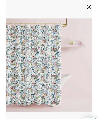Cortina de ducha Kate Spade New York con estampado de vacaciones costeras 72"X72" Foto 1 de 4