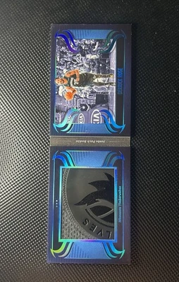 2024-25 Panini Silhouette Derrick Rose Jumbo Game Used Wolves Logo Platinum 1/1 - Image 1 of 4