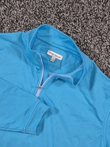 Peter Millar Pullover Herren L Blau Quarter Zip Golf Perth Melange Performance - Bild 1 von 9