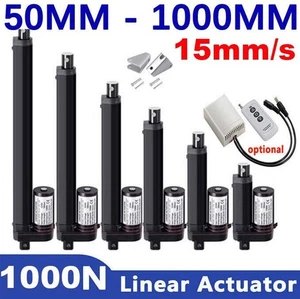 1000N Electric Linear Actuator Cylinder Lift Stroke 50mm~1000mm 12V 24V Fast - Picture 1 of 47