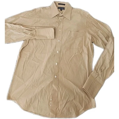 Рубашка Paul Fredrick 2 слоя большая 15,5 35 хлопковые запонки звенья средняя мужская - Изображение 1 из 4