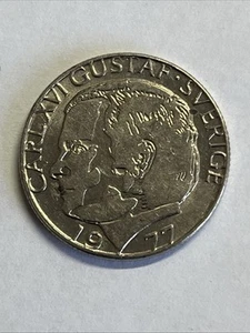 1977 - Sweden - Sverige - Carl Gustaf XVI - 1 KR - 1 Krone - Bild 1 von 2
