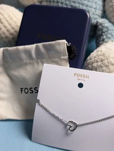 Fossil Edelstahl Armband Sawyer Herz silber - Bild 1 von 5