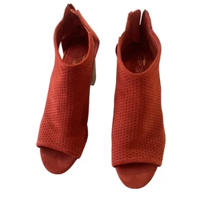 Neu Aerosoles perforiertes Wildleder Sandalen Damengröße 9 Fersenriemen mit Absatz - Bild 1 von 11