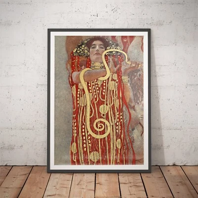 Hygieia Print Gustav Klimt Vintage Wall Art Classic Paintings Renaissance - Image 1 of 4