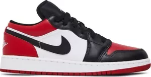 US5.5Women / 4Y Air Jordan 1 Low Bred Gym Red GS - Picture 1 of 5