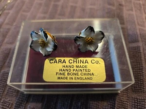 English China Scottish Sterling Silver Earrings and Belgium Lace Pins - Picture 1 of 8