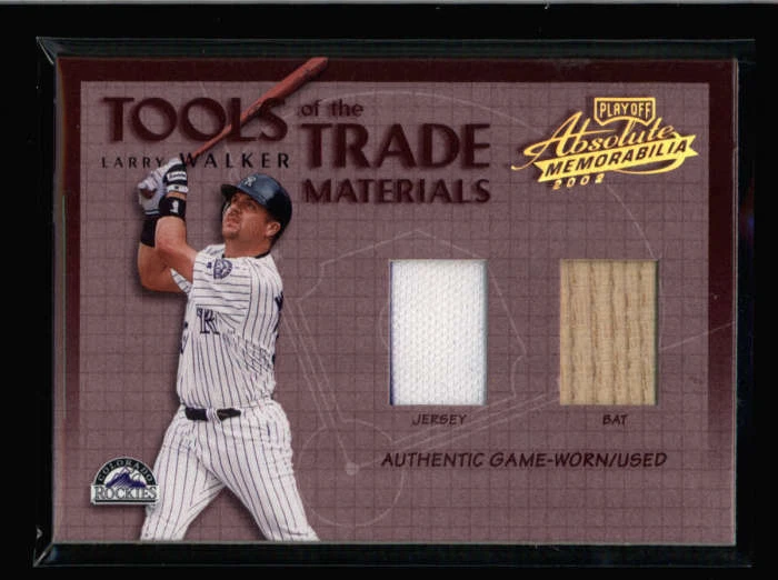 LARRY WALKER 2002 PLAYOFF FERRAMENTAS ABSOLUTAS DO TACO DE CAMISA COMERCIAL #001/200 AY054 - Imagem 1 de 1