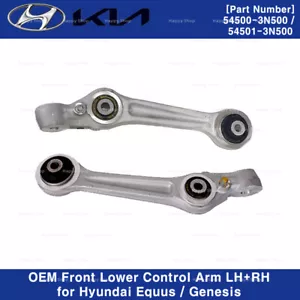 545003N500 OEM Front Left LH+RH Set Lower Control Arm for Hyundai Genesis Equus - Picture 1 of 4