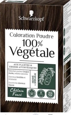 Coloration 100% végétale SCHWARZKOPF poudre chatain foncé