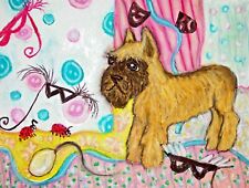 Brussels Griffon Dogs Vintage Style Dog Art Print Poster 11 x 14 Drama