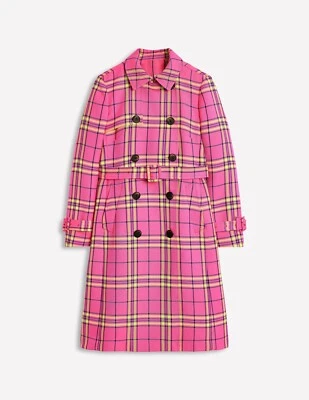 Trench coat Boden Cheltenham rosa Reino Unido 4 pequeno - Imagem 1 de 4