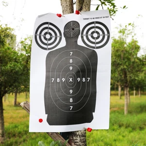 25x17" Targets Paper Gun Pistol Darts Game Archery Hunting Bow Practice Shooting - Picture 1 of 11