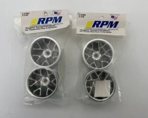 2x Pair RPM 81903 Slingshot Front Chrome Wheels Fits Traxxas Nitro Rust Stampede - Picture 1 of 2