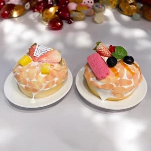 Cake Model Realistic XMas Decorate Kitchen Dinning Coffee Bakery Dessert Shop - Picture 1 of 6