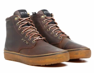 SCARPE moto TCX DARTWOOD WP MARRONE BROWN SHOES URBAN CITY TOURING IMPERMEABILI - Picture 1 of 4