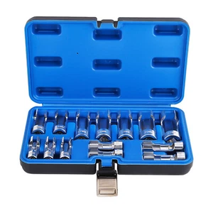14PCS Strut Nut Socket Set 8-22mm Diesel Injector Fuel Line Socket Wrench Kit - Picture 1 of 12