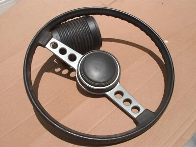 1970-1974 Plymouth Barracuda Dodge Challenger Steering Wheel Black Mopar - Image 1 of 4