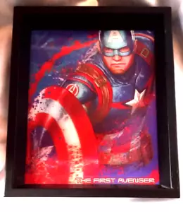 The First Avengers-Captain America-Hologram Lenticular shadow box picture - Picture 1 of 2