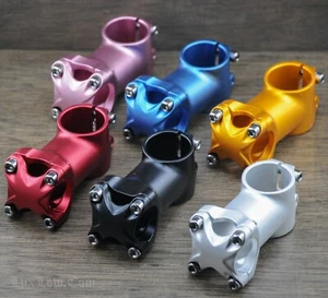 1 1/8" Track Road Bike Threadless STEM 60mm MTB Cruiser Bicycle 1"25.4 Handlebar - Picture 1 of 33