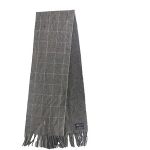 Ralph Lauren Polo Vintage Wool Blend Gray Scarf - Picture 1 of 2
