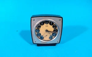 Miniature vintage Soviet alarm clock Zorya.  not working. USSR  - Picture 1 of 10