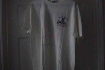 Винтажная мужская футболка Las Vegas Riviera Casino Hot Slots США одинарный шов - Изображение 1 из 2