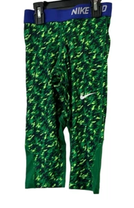 Nike Pro Girls' Hypercool Training Capri Leggings, Green, Large - Picture 1 of 6