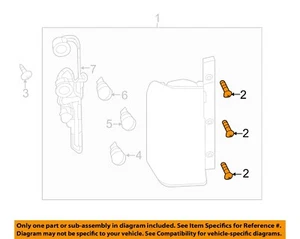 NISSAN OEM Rear Bumper-Bumper Cover Screw 638494N00A - Picture 1 of 2